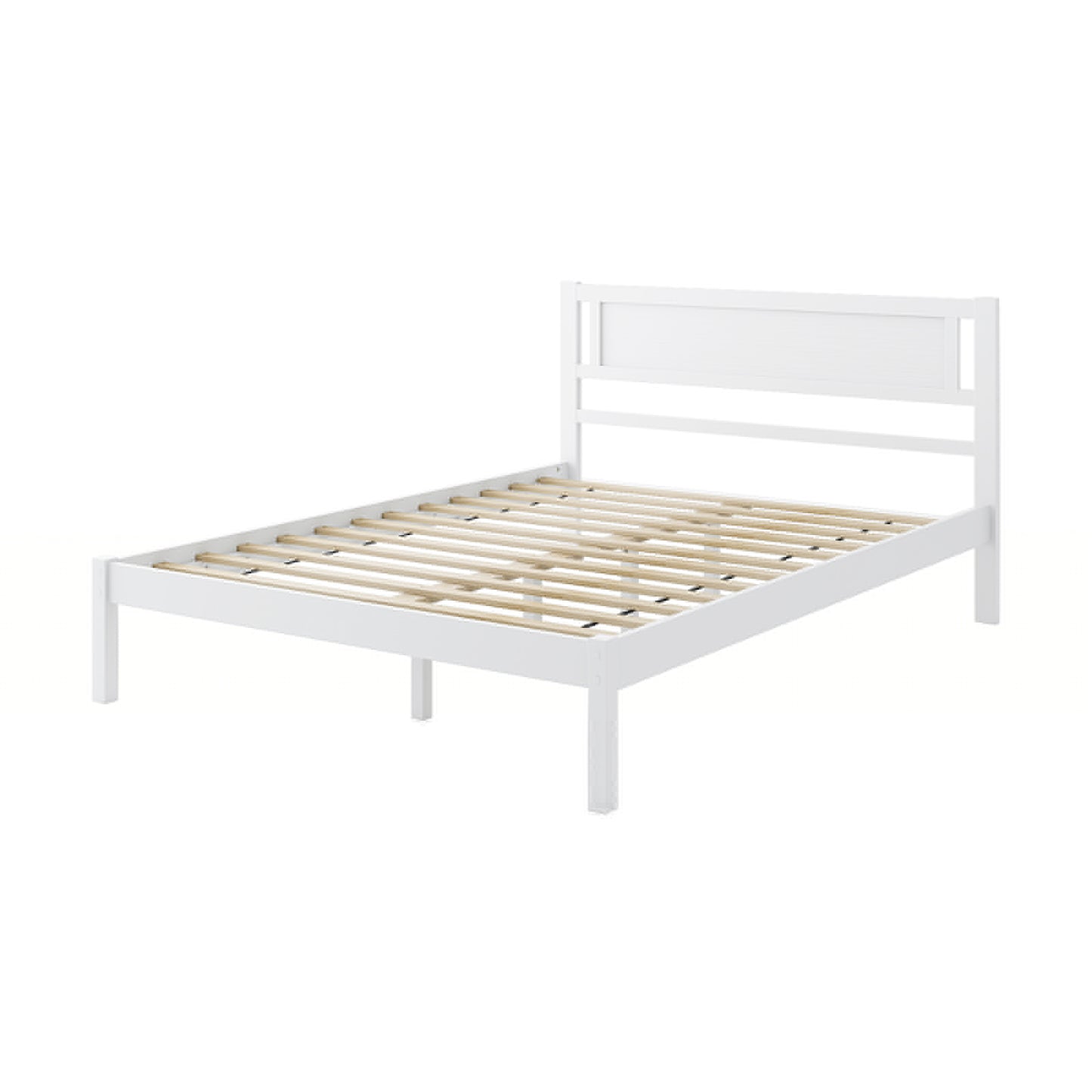 Twin/Full/Queen Size Wood Bed Frame with Headboard and Wooden Slats Support-Full Kids Crystal
