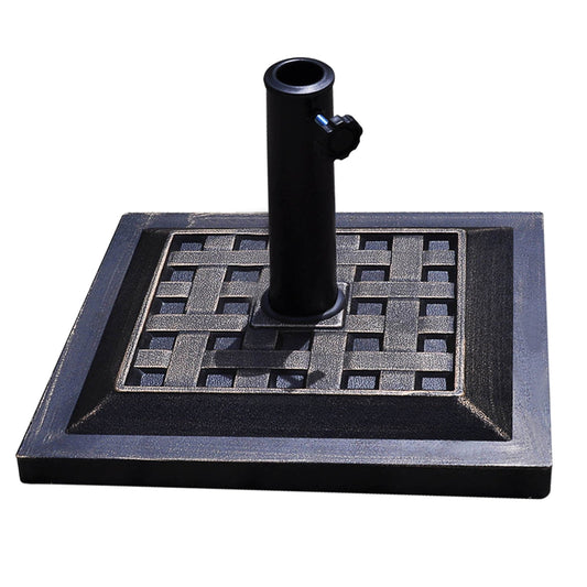 17.5 Inch Heavy Duty Square Umbrella Base Stand of 30 lbs for Outdoor Kids Crystal