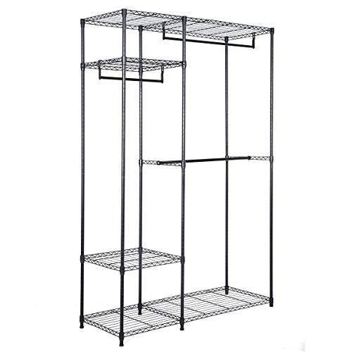 Portable Steel Closet Hanger Storage Rack Organizer Kids Crystal
