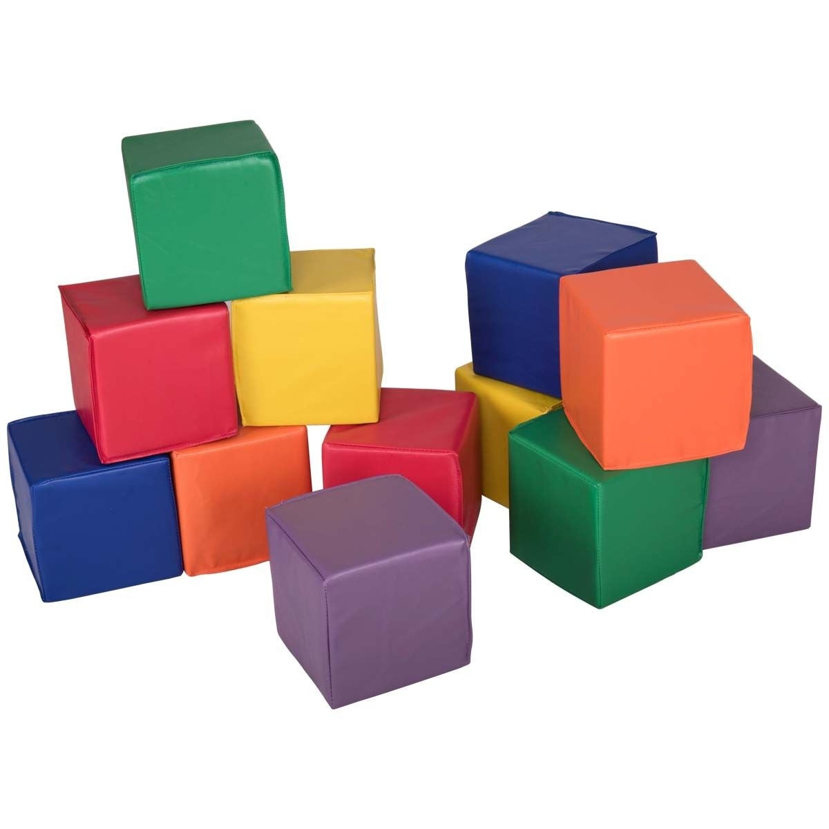 12 Pieces 8 Inch PU Foam Big Building Blocks for Kids Kids Crystal