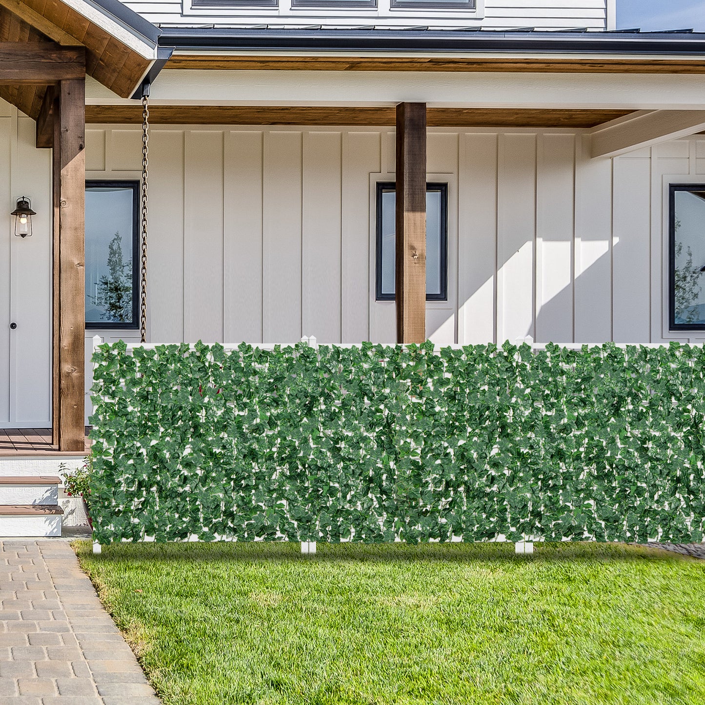 120 x 40  Inch Artificial Ivy Privacy Fence Kids Crystal