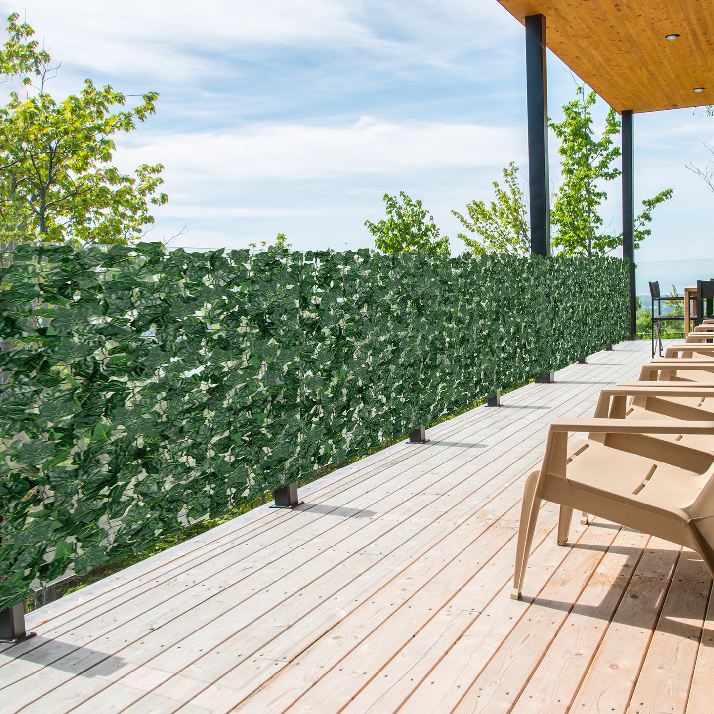 120 x 40  Inch Artificial Ivy Privacy Fence Kids Crystal