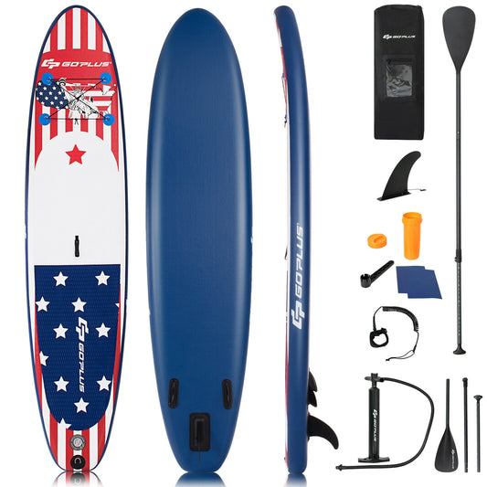 11 Feet Inflatable Stand Up Paddle Board Backpack Sport Kids Crystal
