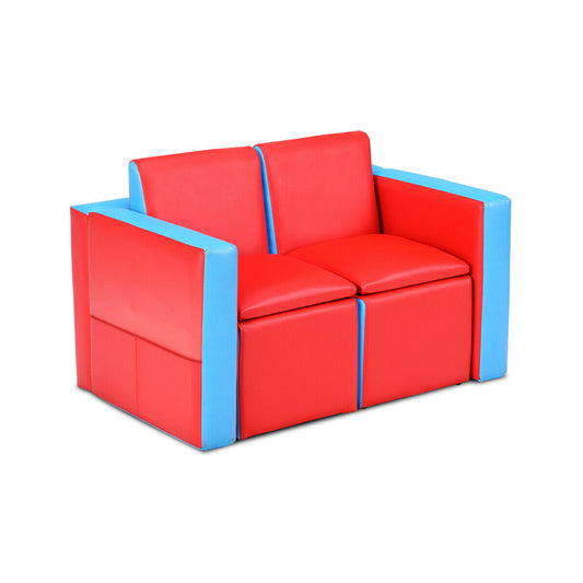 Multi-functional Kids Sofa Table Chair Set Kids Crystal