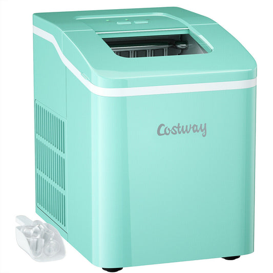 Portable Countertop Ice Maker Machine with Scoop-Green Kids Crystal