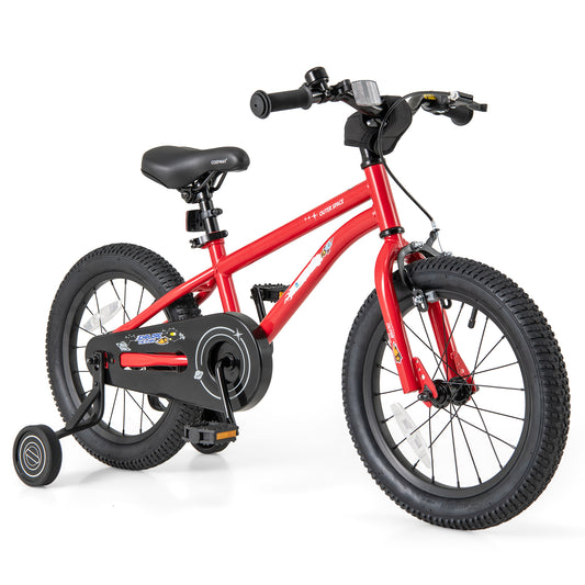 16-Inch Kids Bike Ages 4-7 with Handbrake and Coaster Brake and Bell Ring-16 inches Kids Crystal