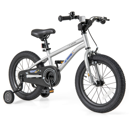 16-Inch Kids Bike Bicycle for Boys Girls 4-7 Adjustable with High Carbon Steel Frame-16 inches Kids Crystal