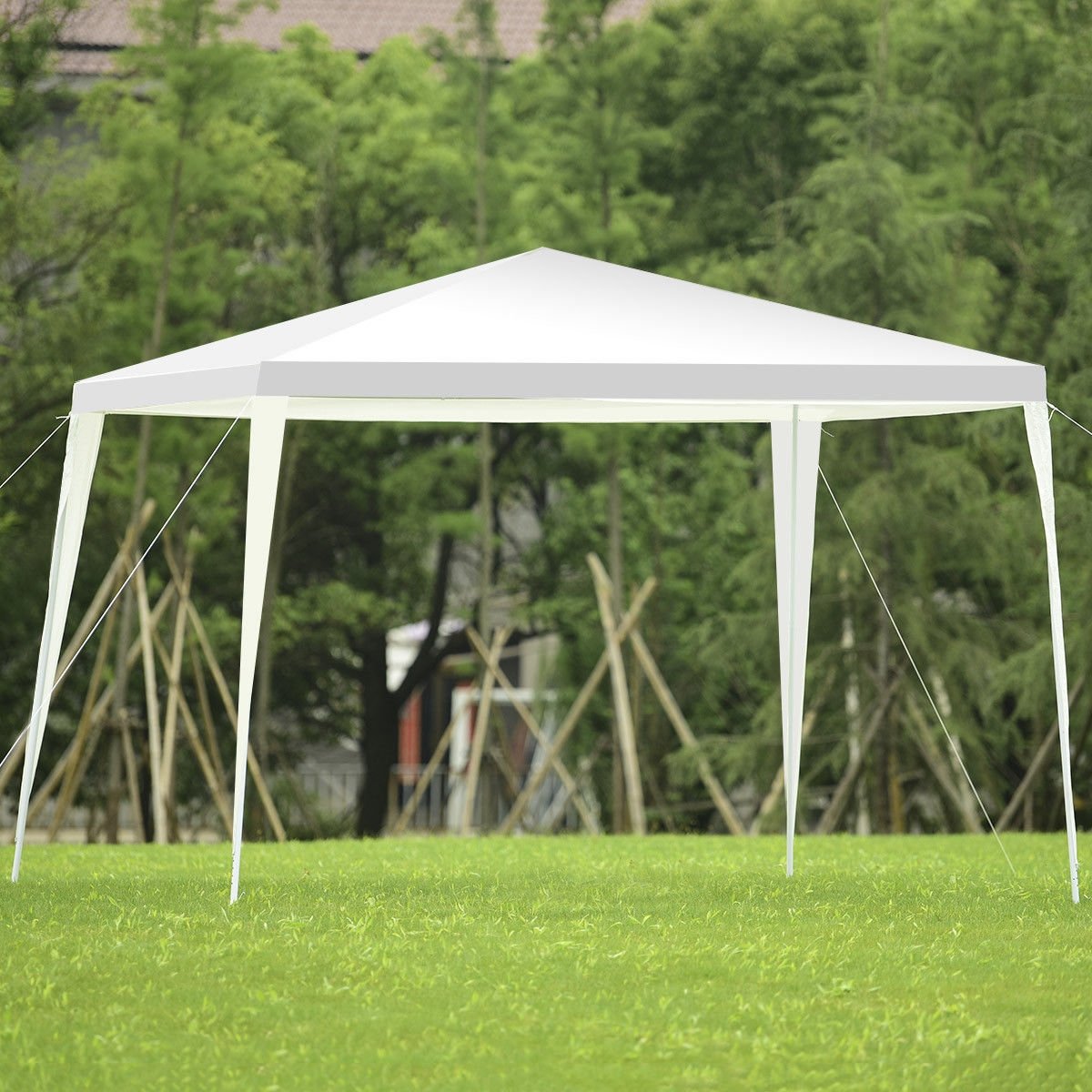 10 x 10 Feet Outdoor Wedding Canopy Tent for Backyard Kids Crystal