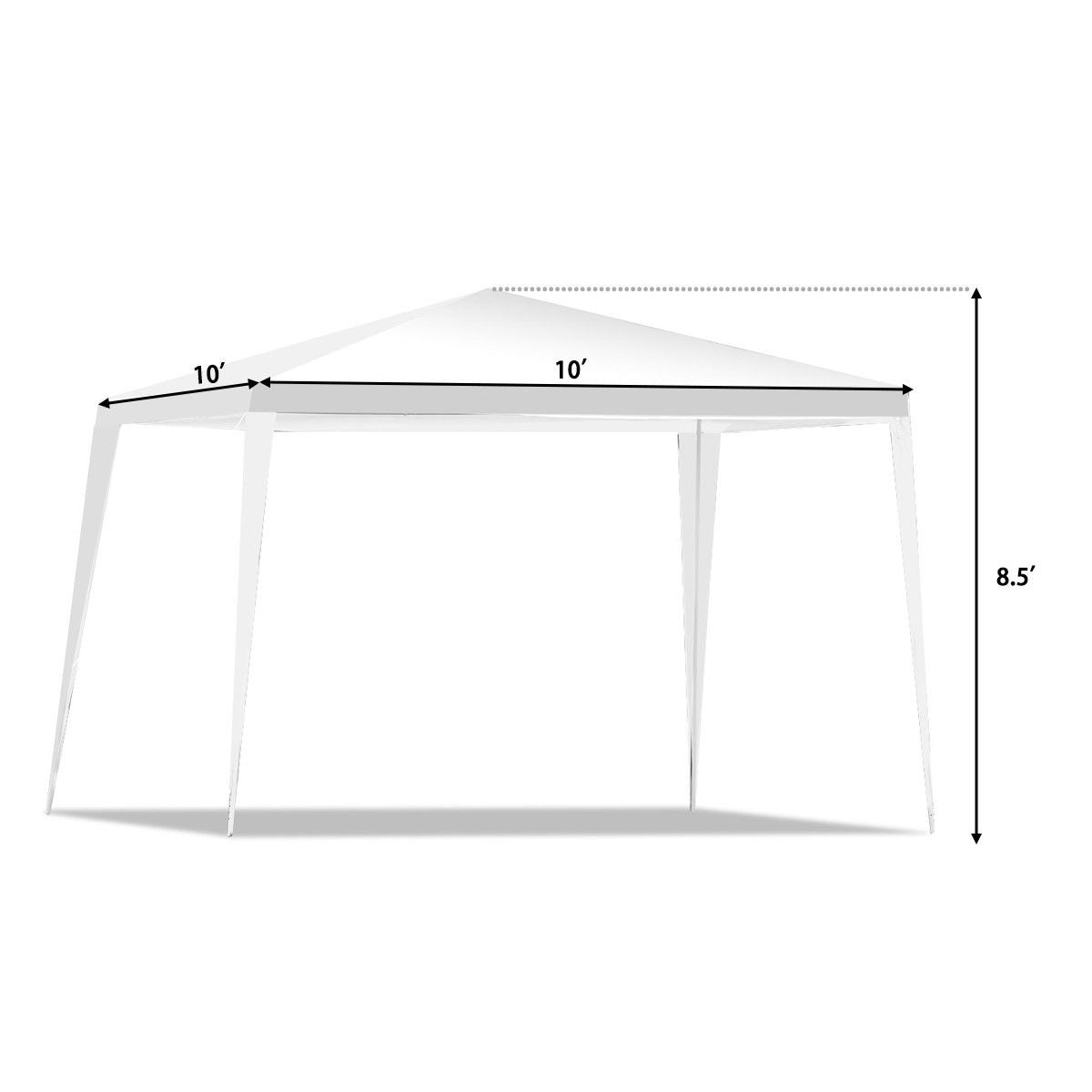 10 x 10 Feet Outdoor Wedding Canopy Tent for Backyard Kids Crystal