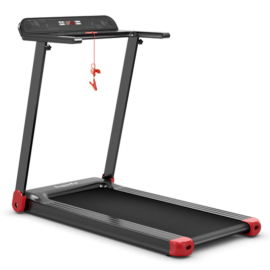 Folding Electric Compact Walking Treadmill with APP Control Speaker-Red Kids Crystal