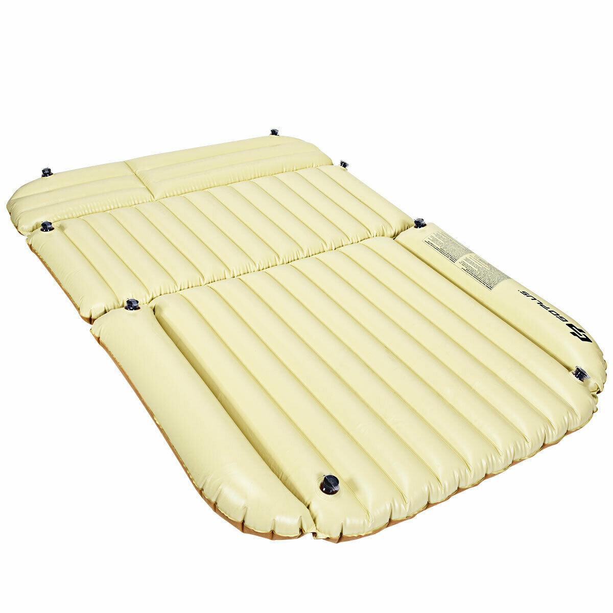 Inflatable SUV Air Backseat Mattress Travel Pad with Pump Camping and Pillow Kids Crystal