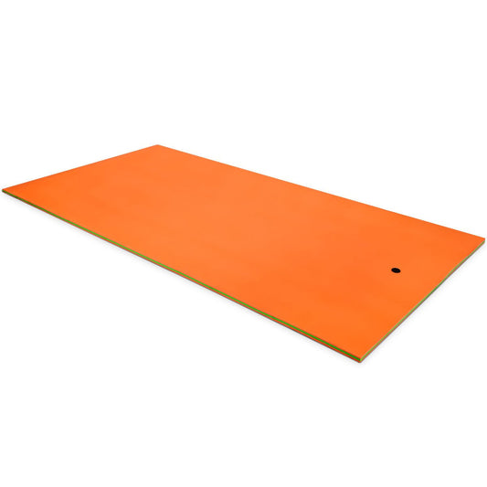 12 x 6 Feet 3 Layer Floating Water Pad-Orange Kids Crystal