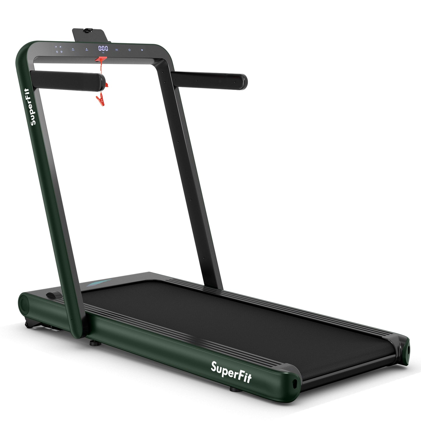 4.75HP 2 In 1 Folding Treadmill with Remote APP Control-Green Kids Crystal