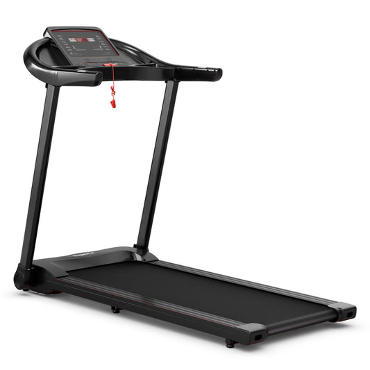 2.25HP Electric Folding Treadmill with HD LED Display and APP Control Speaker Kids Crystal