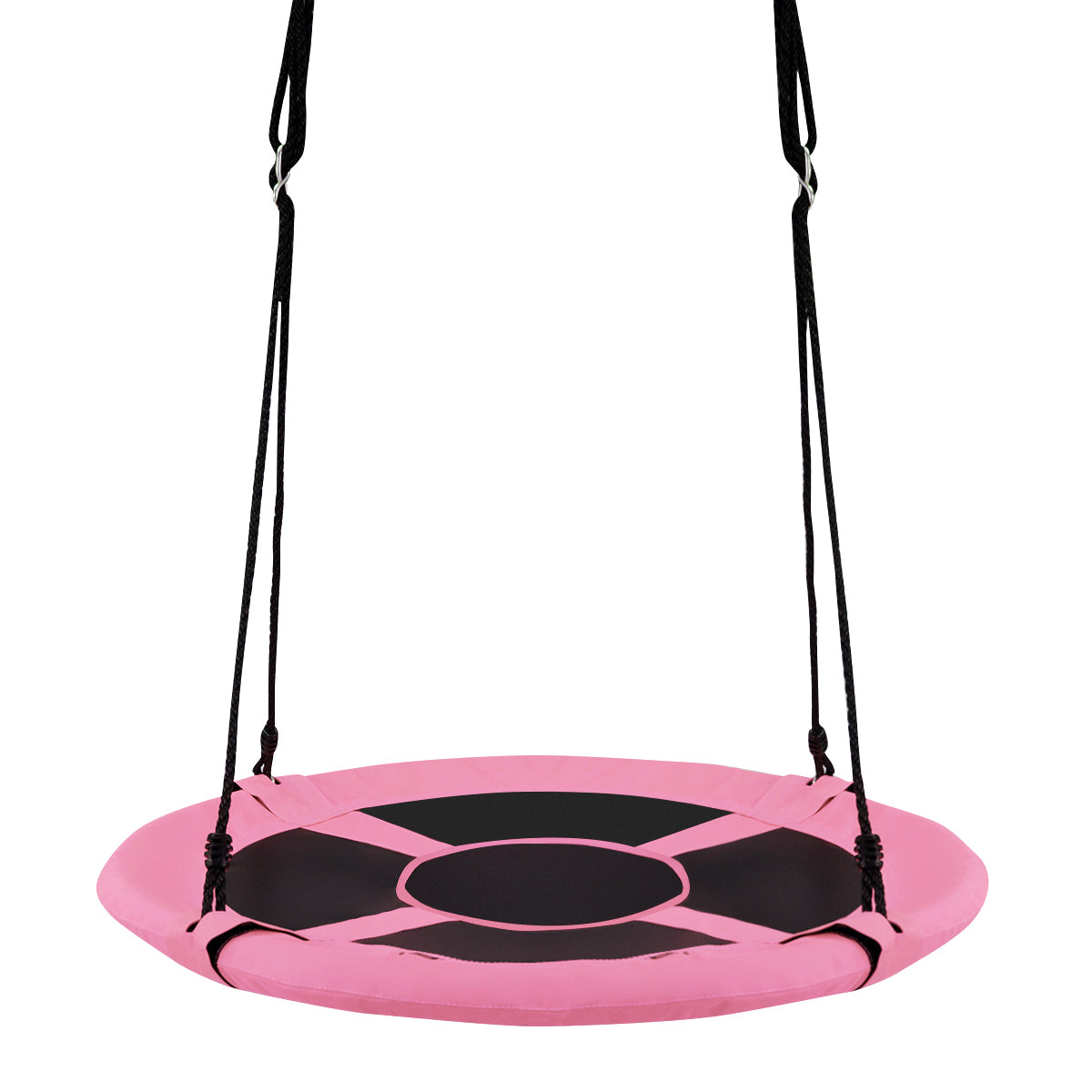 2-in-1 40 Inch Kids Hanging Chair Detachable Swing Tent Set-Pink Kids Crystal