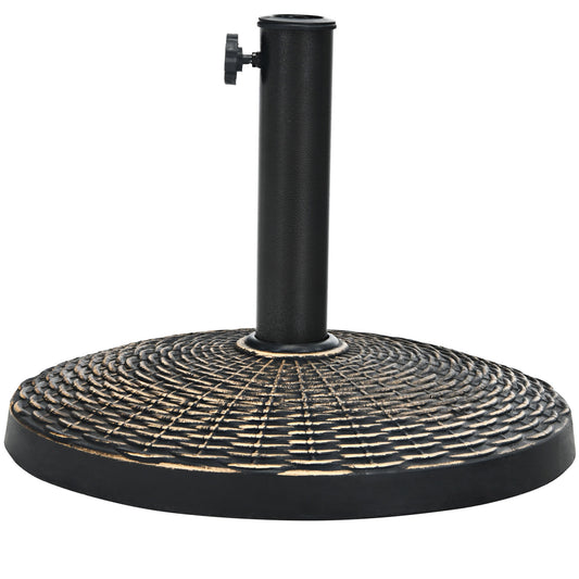 22Lbs Patio Resin Umbrella Base with Wicker Style for Outdoor Use Kids Crystal