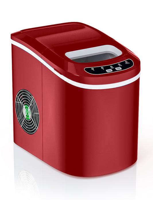 Mini Portable Compact Electric Ice Maker Machine-Red Kids Crystal