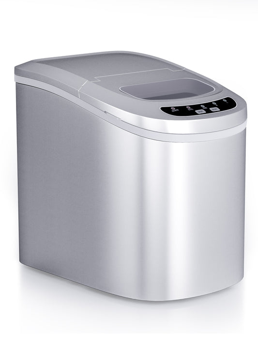 Mini Portable Compact Electric Ice Maker Machine-Silver Kids Crystal