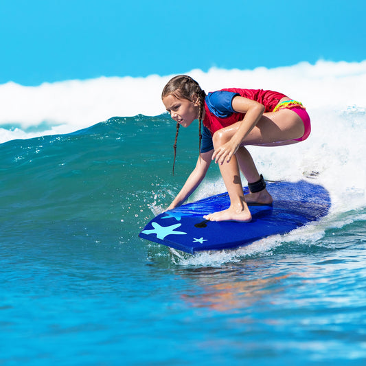41 Inch Lightweight Super Portable Surfing Bodyboard-L Kids Crystal