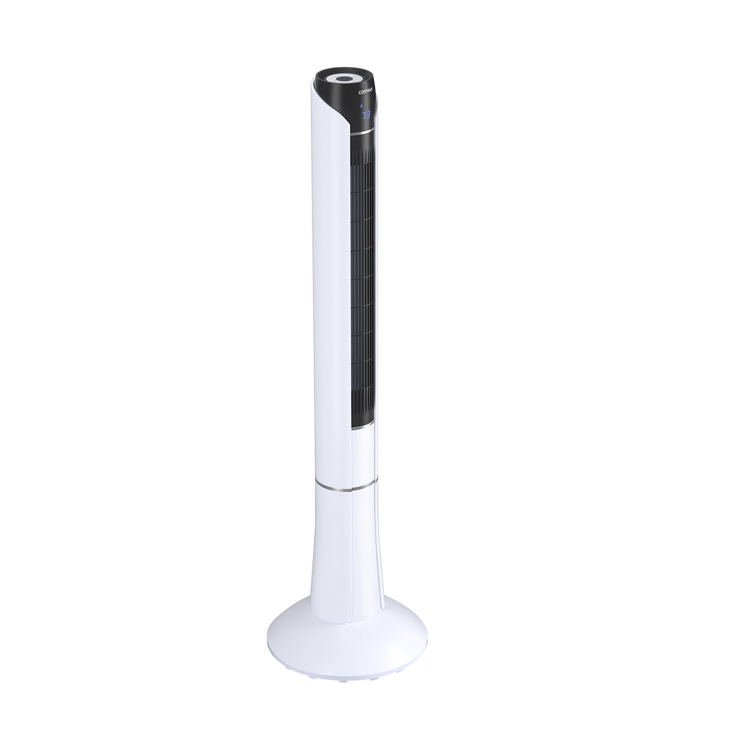Portable 48 Inches Tower Fan with Remote Control-White Kids Crystal