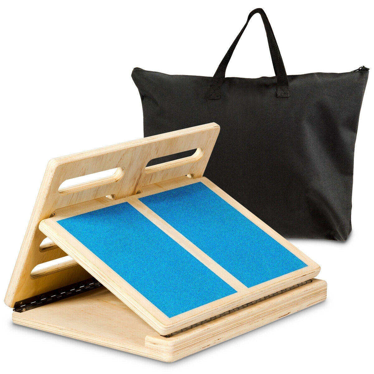 4-Level Adjustable Slant Board Wooden Calf Stretcher Incline Stretching Kids Crystal