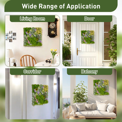 20&quot; x 20&quot; 3D Hanging Succulents with 10 Types of Mixed Faux Plants for Balcony Home