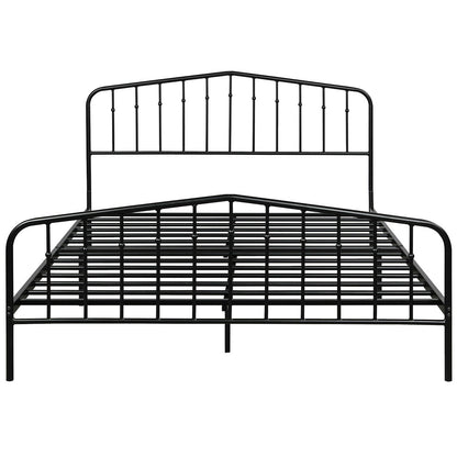 Queen Size Metal Bed Frame Steel Slat Platform