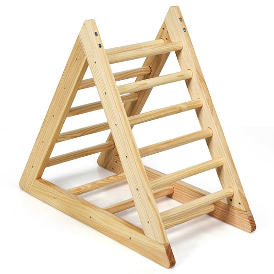 Wooden Triangle Climber for Toddler Step Training Kids Crystal