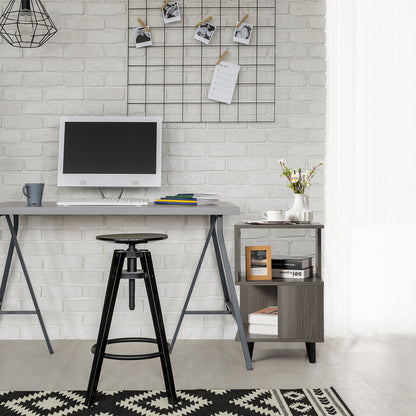 2 Pieces Wooden Modern Nightstand Set with Legs for Living Room