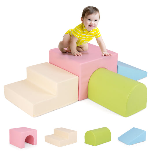 Climb and Crawl Foam Block Play Set for Infant Baby-Multicolor Kids Crystal