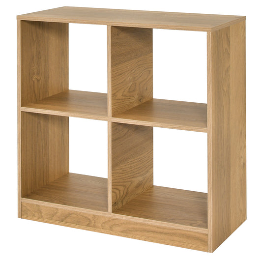 4-Cube Kids Bookcase with Open Shelves-Natural Kids Crystal