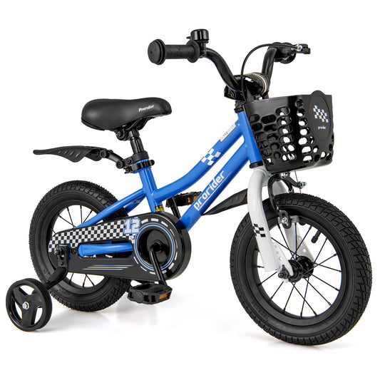 12 Inch Kids Bike Children Bicycle with Training Wheels for 3-4 Years Old-Navy Kids Crystal