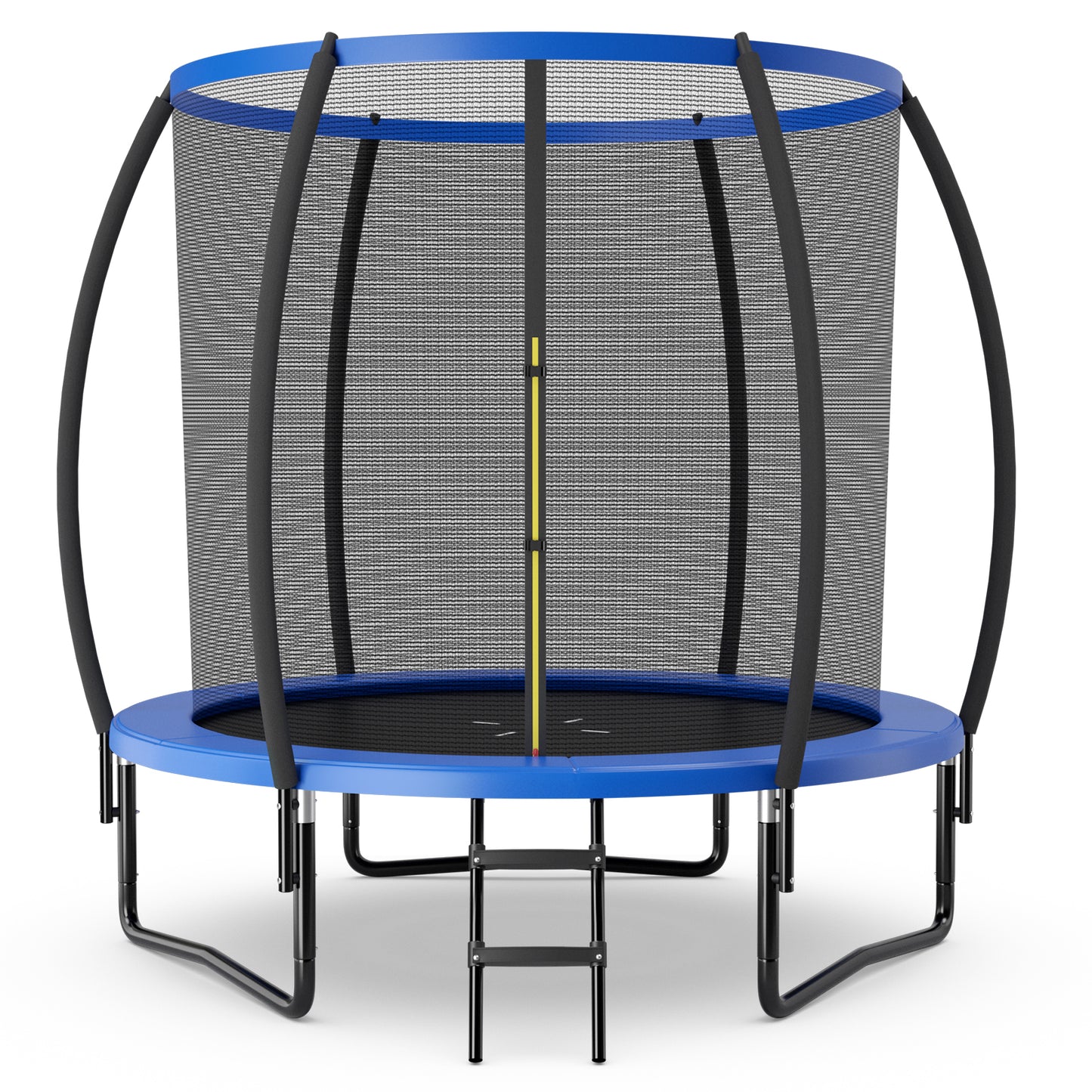 10 Feet ASTM Approved Recreational Trampoline with Ladder-Blue Kids Crystal