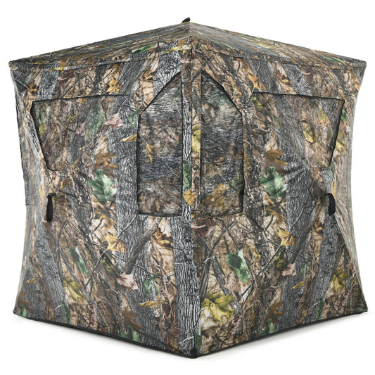 3 Person Portable Pop-Up Ground Tent with Gun Ports and Carrying Bag Kids Crystal