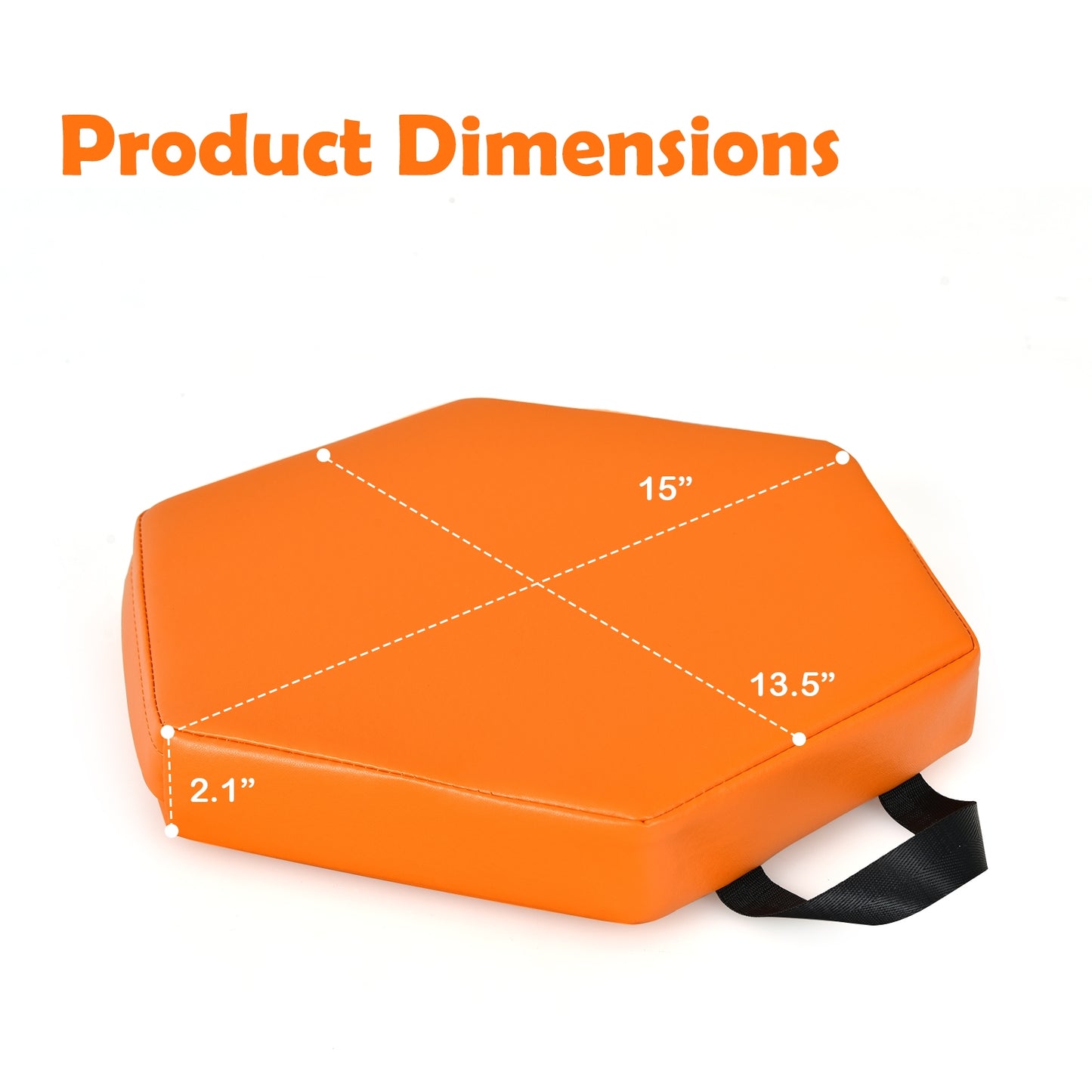 6 Pieces Multifunctional Hexagon Toddler Floor Cushions Classroom Seating with Handles-Multicolor Kids Crystal