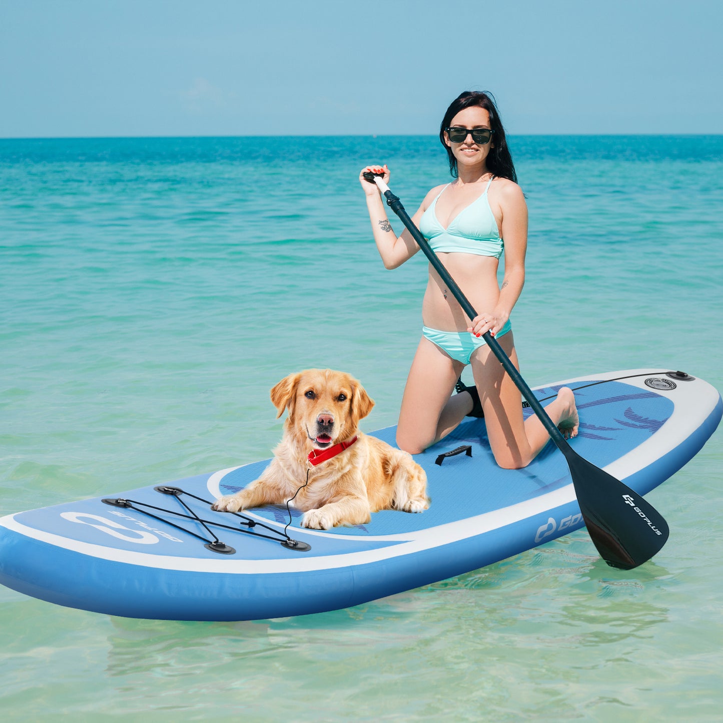 Inflatable Stand Up Paddle Board with Premium SUP Accessories-L Kids Crystal