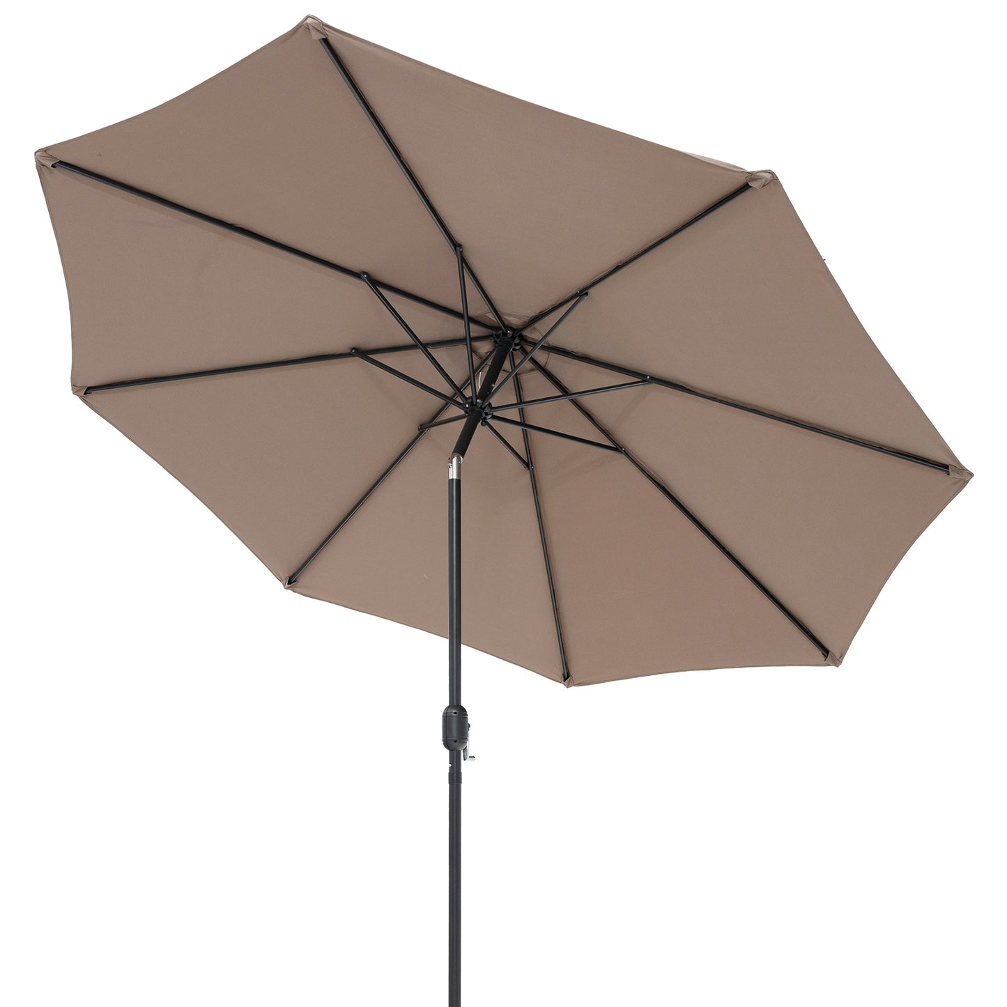 10 Feet Outdoor Patio Umbrella with Tilt Adjustment and Crank-Tan Kids Crystal