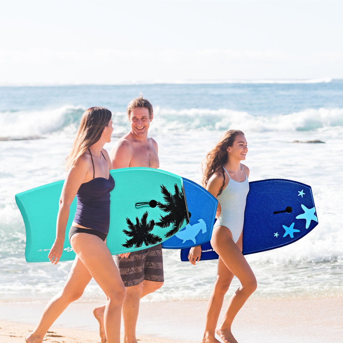 33 Inch/37 Inch/41 Inch Lightweight Super Surfing Bodyboard Kids Crystal