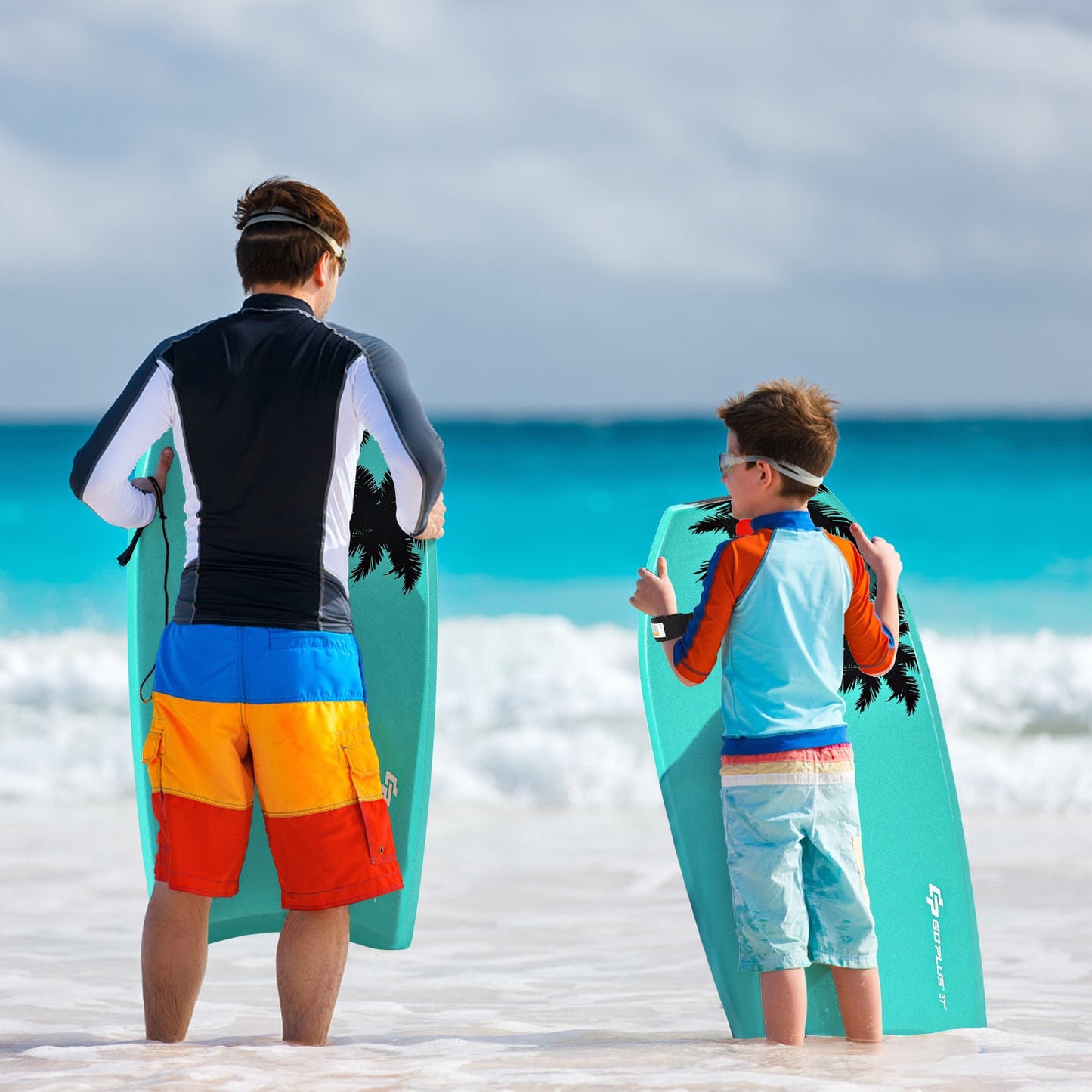 33 Inch/37 Inch/41 Inch Lightweight Super Surfing Bodyboard Kids Crystal