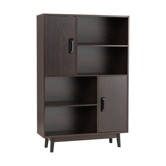 Sideboard Storage Cabinet with Door Shelf-Espresso Kids Crystal