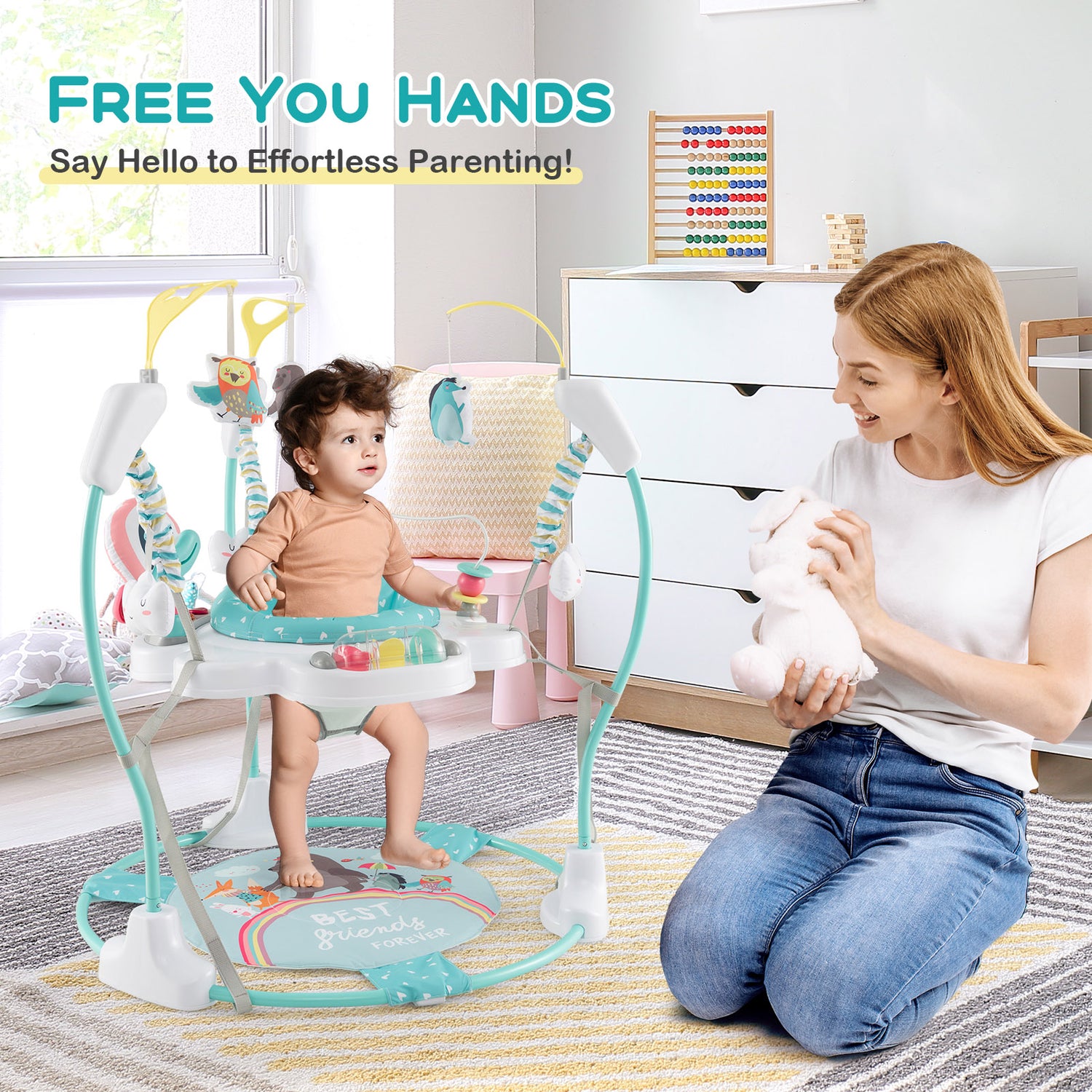 Kids Crystal Baby Bouncer & Rocker