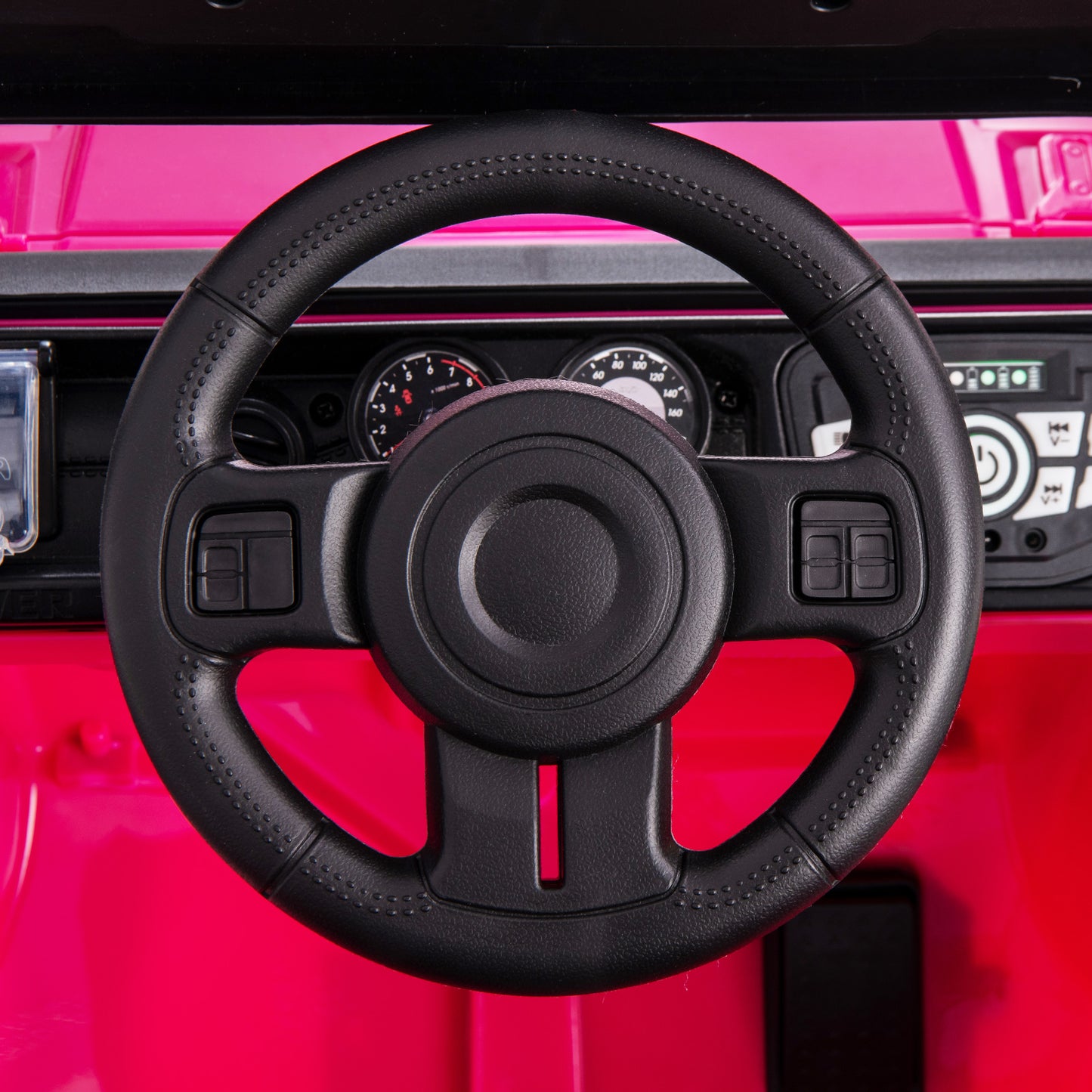 12V Electric Kids Ride on Truck with Remote Control and Music-Pink Kids Crystal
