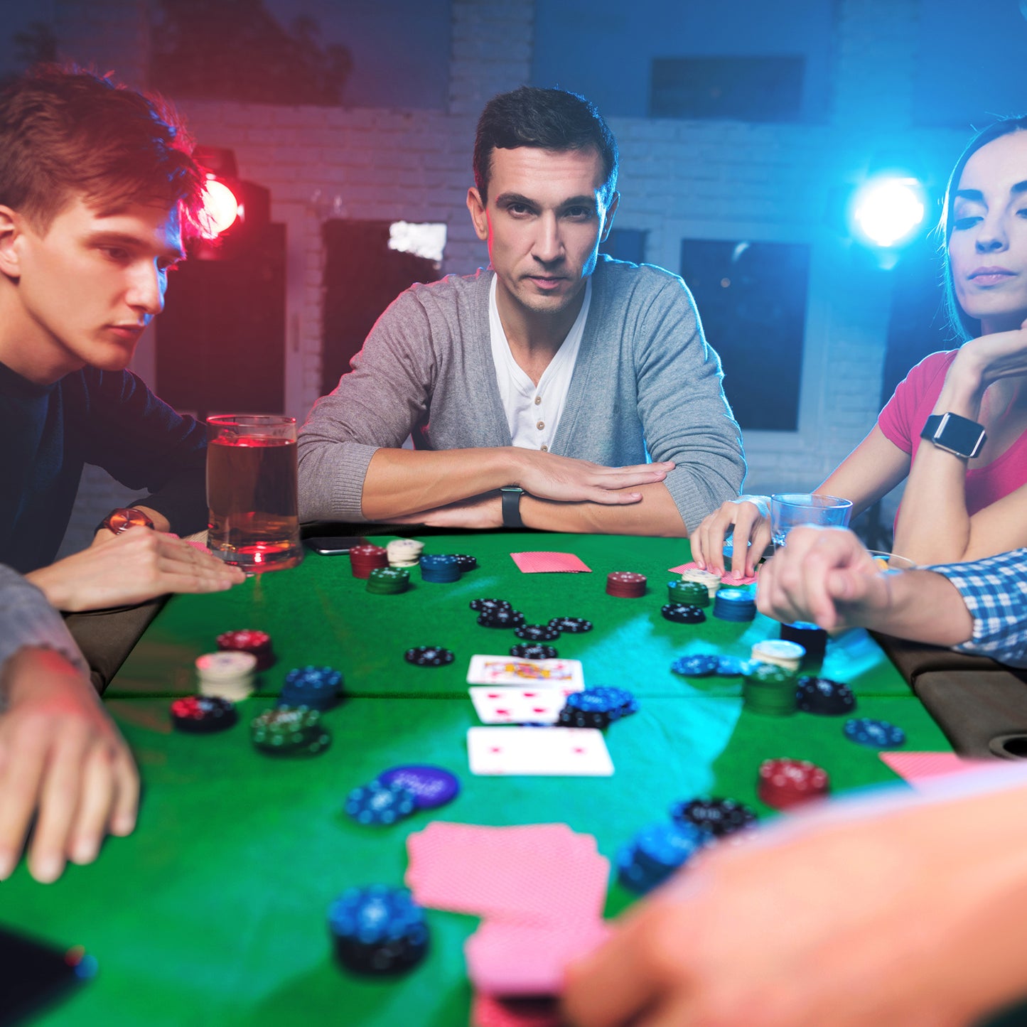 8 Players Texas Holdem Foldable Poker Table-Green Kids Crystal