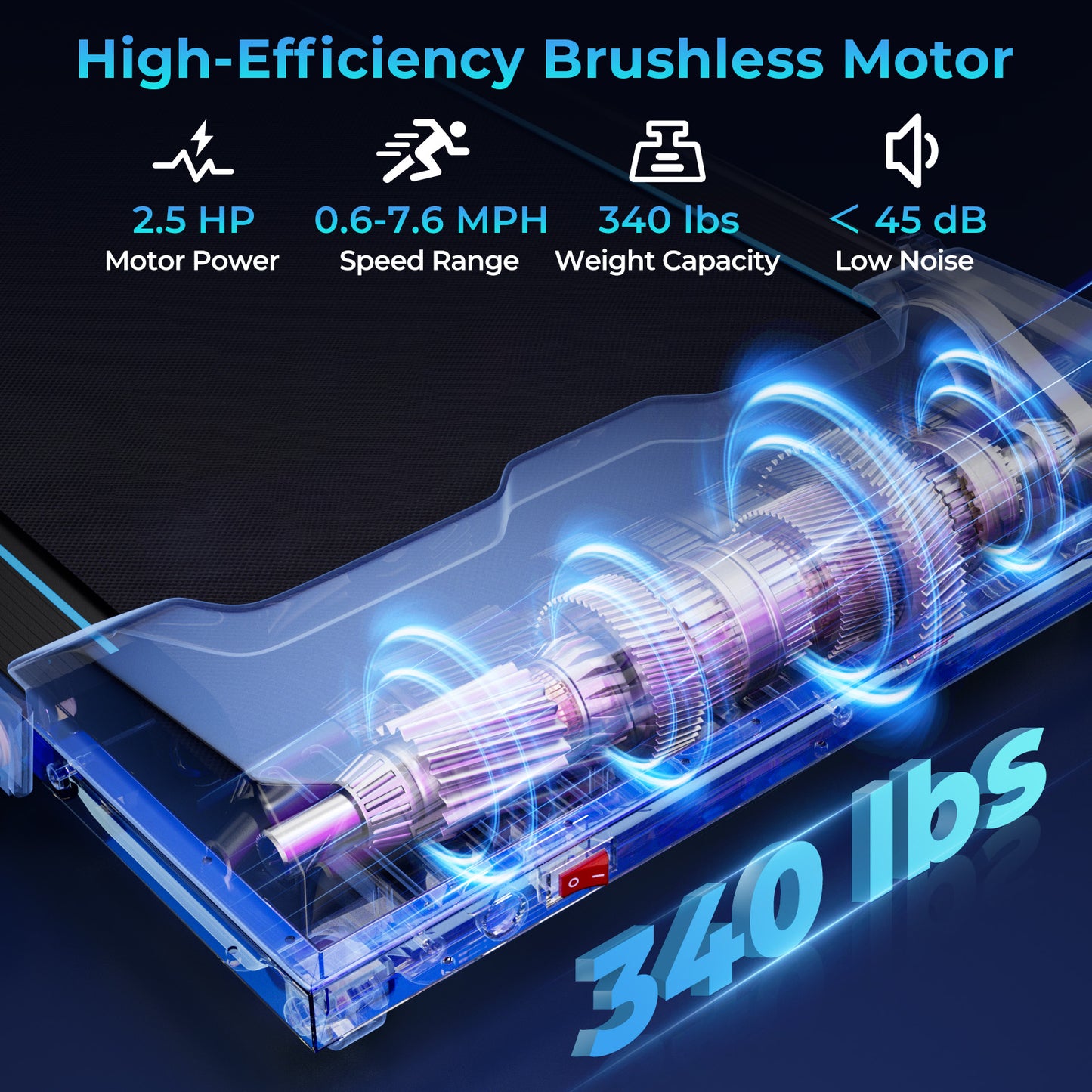 3 in 1 Folding Treadmill with Remote Control and LED Display-Red Kids Crystal