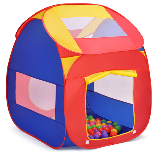 Portable Kid Play House Toy Tent with 100 Balls Kids Crystal