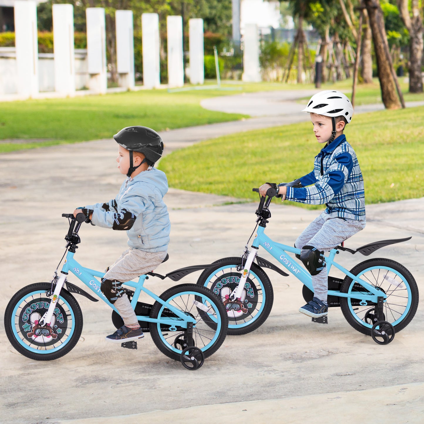 16 Inch Kids Bike with Adjustable Handlebar and Saddle for 4-8 Years Old-16 inches Kids Crystal