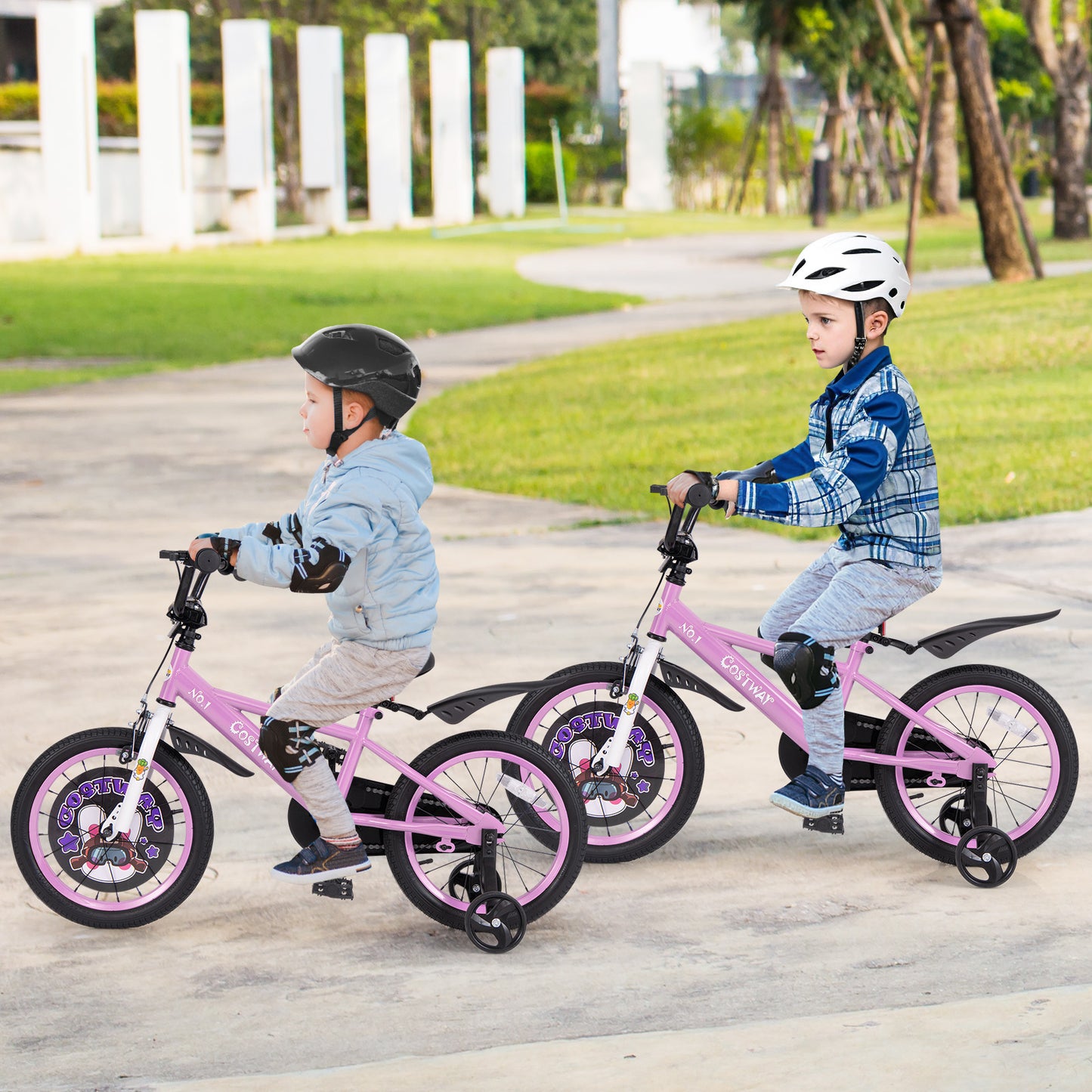16 Inch Kids Bike for 4-8 Years Old Sport Bicycle with Adjustable Handlebar and Saddle-16 inches Kids Crystal