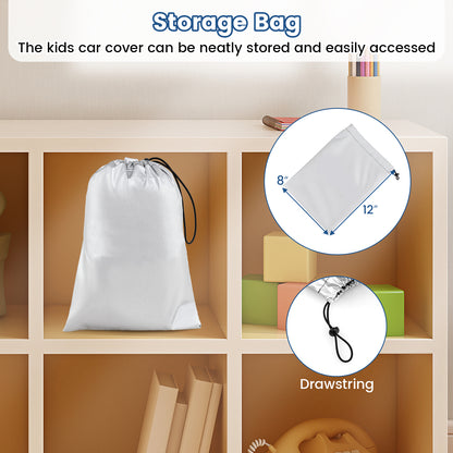 (Only Cover) Kids Car Cover for Power Ride-On Toy Car with Storage Bag