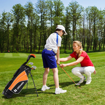 Junior Complete Golf Club Set for Age 8 to 10-Yellow