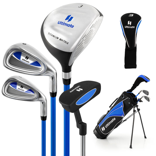 Complete Golf Club Set for Children Age 11-13-Blue Kids Crystal